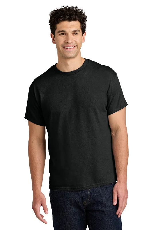 Oversized Jackets Gildan Mens Short Sleeve Crewneck T-Shirt - Black