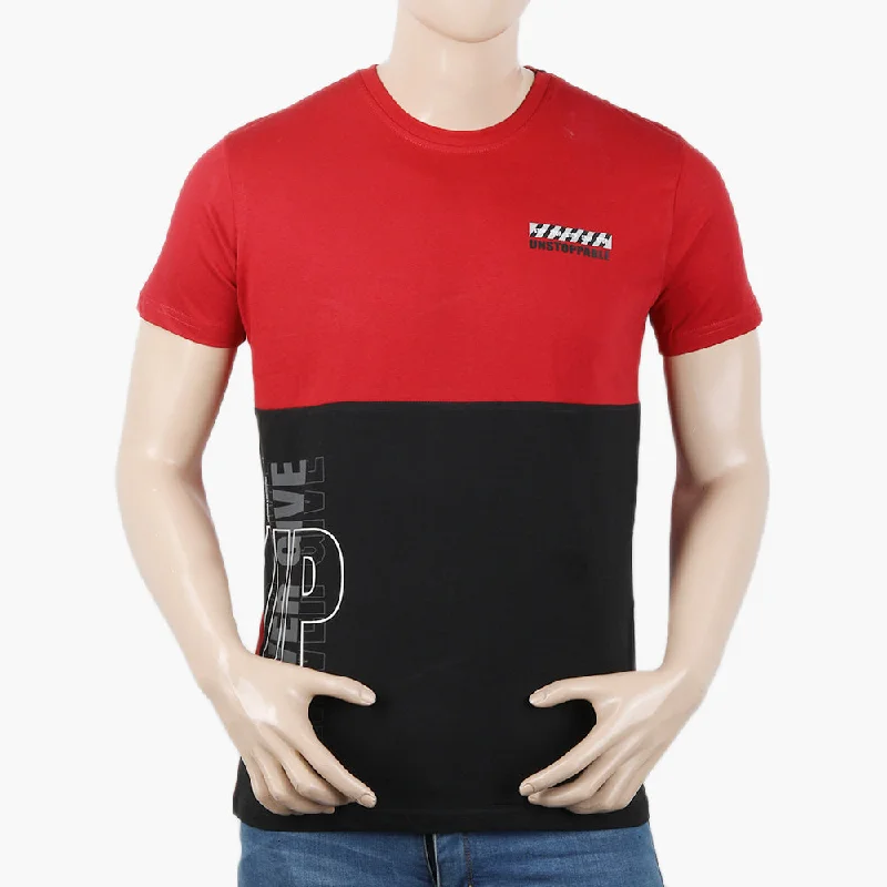 Casual Jackets Eminent Men's Half Sleeves T-Shirt - Red