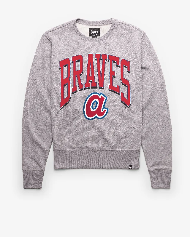 Oversized Jackets ATLANTA BRAVES COOPERSTOWN WALK TALL '47 HEADLINE CREW