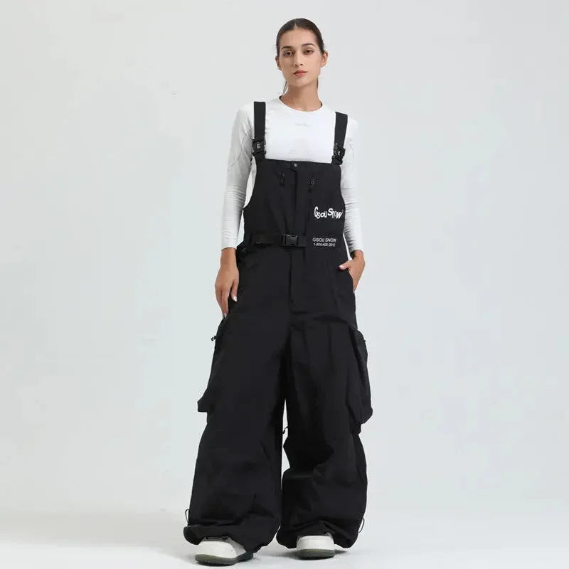 Winter Scarves Men Unique Baggy Snowboard Bibs Trousers One-piece Ski Overalls Pants