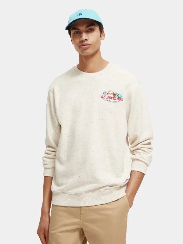 Trendy Sweaters Embroidered crewneck sweatshirt