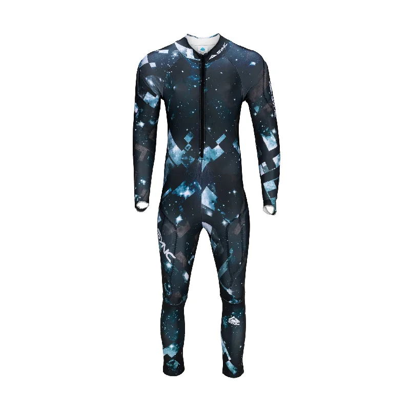 Designer Outerwear Stellar Adult Race Suit - Black/Turquoise