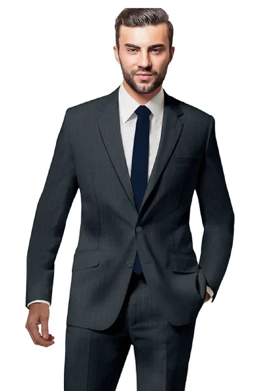 Trench Coats Dark Grey Prince of Wales Check Suit - A Timeless Classic