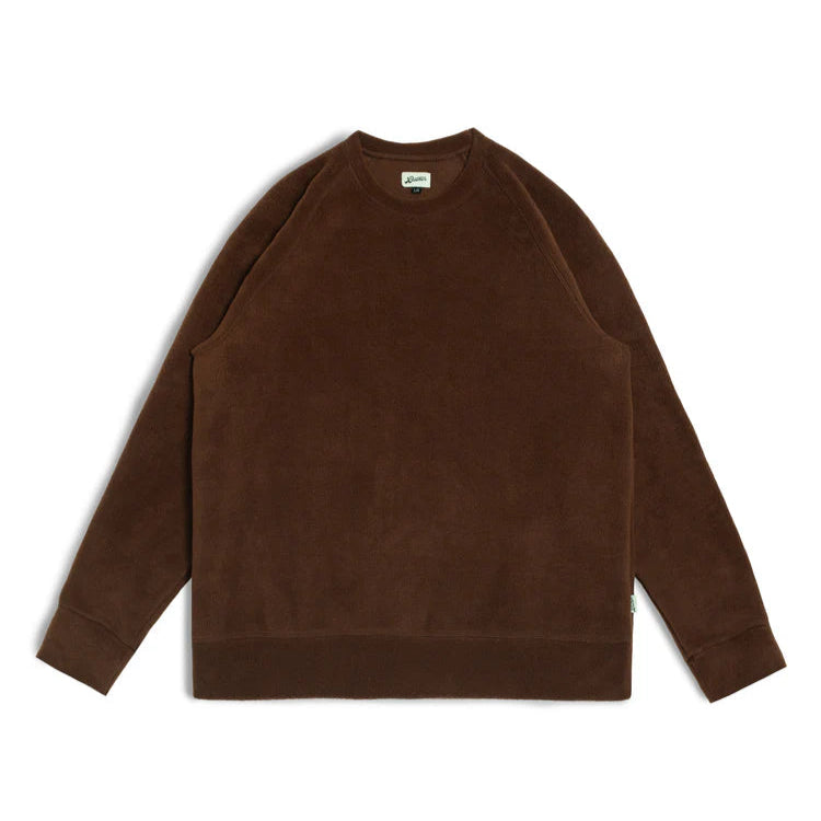 Comfortable Sneakers Walnut Fleece Crewneck (Brown)