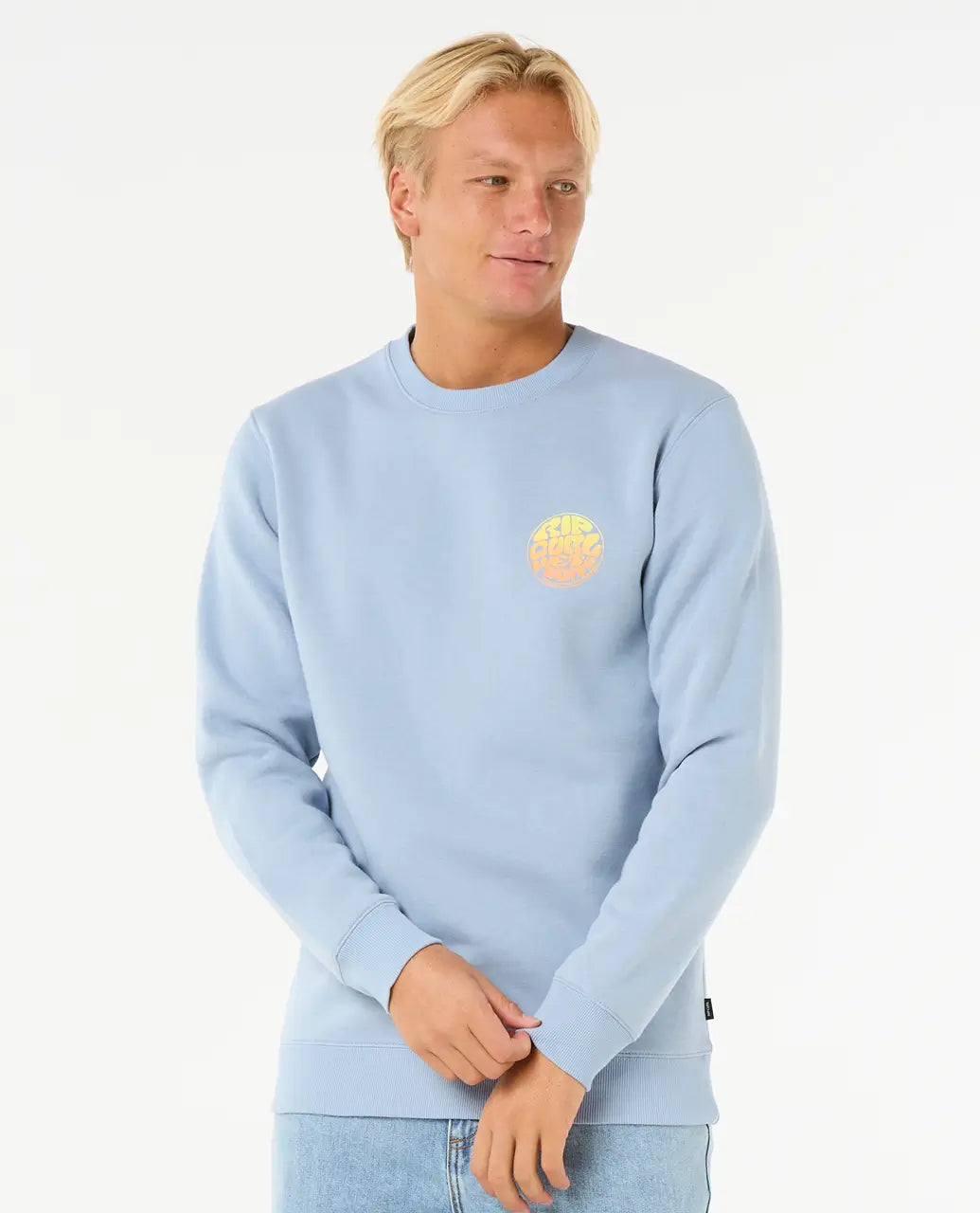 Leather Gloves Wetsuit Icon Sweatshirt in Ice Blue