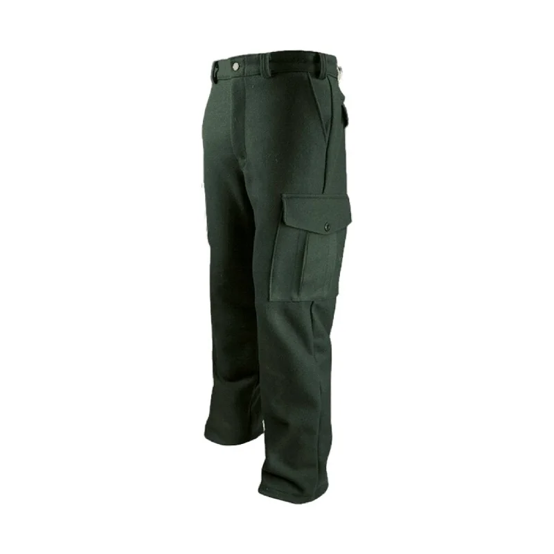 Casual Polos Big Bill Men's 6 Pocket Cargo Wool Pants - Green