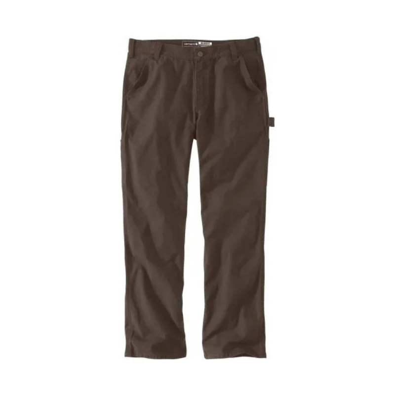 Casual Trousers Carhartt Men's Rugged Flex® Relaxed Fit Duck Dungaree - Dark Coffee - ONLINE STORE CREDIT/EXCHANGE ONLY