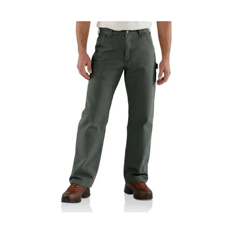 Comfy Sweatpants Carhartt Men's Washed Duck Flannel Lined Dungaree - Moss