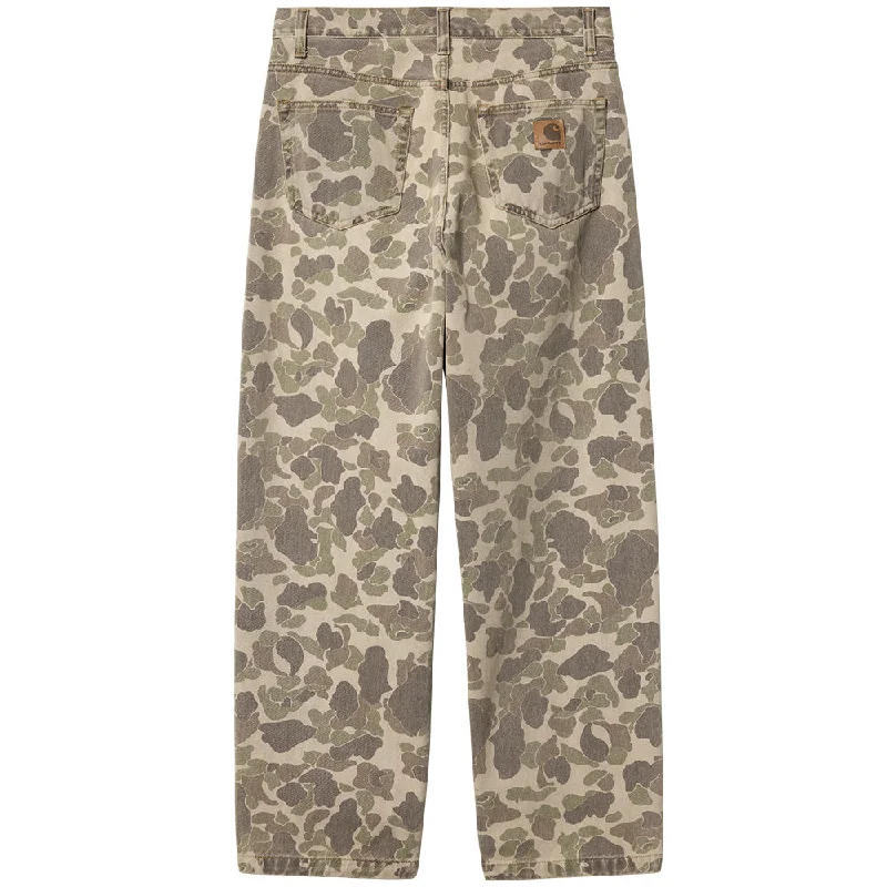 Designer Pants CARHARTT WIP DUCK LANDON PANT // CAMO DUCK/BLACK (BLEACHED) NO LENGTH