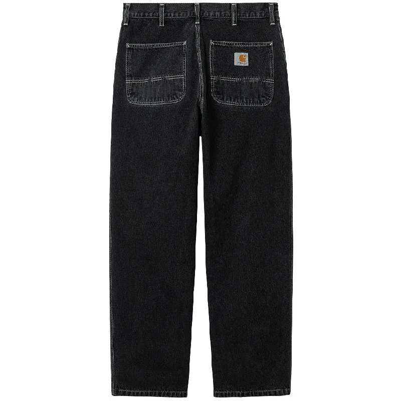 Casual Footwear CARHARTT WIP SIMPLE PANT // BLACK (HEAVY STONE WASHED) L32