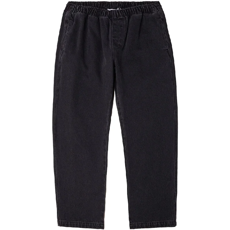 Relaxed Trousers OBEY EASY DENIM PANT // FADED BLACK