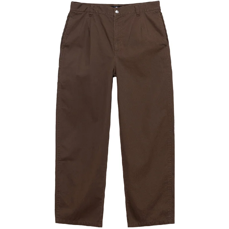 Preppy Style STÜSSY WORKGEAR TROUSER TWILL // BROWN