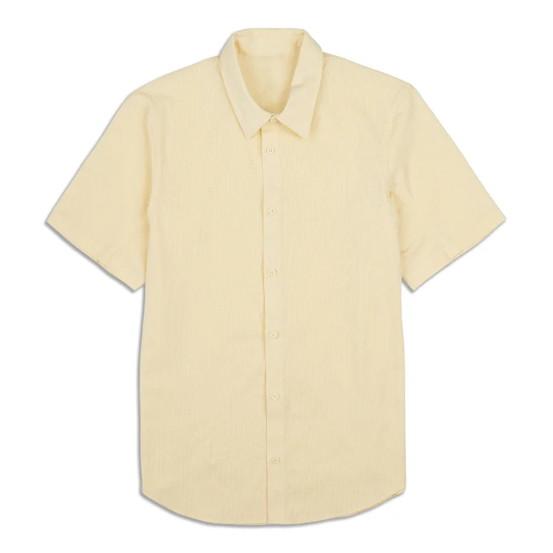 Casual Blazers Airing Easy Short Sleeve Button Down Shirt - Resale