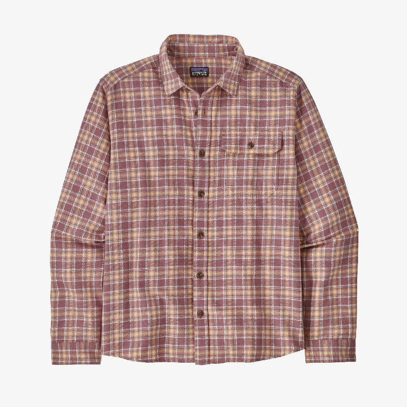 Trench Coats Men's Long-Sleeved Cotton in Conversion Lightweight Fjord Flannel Shirt