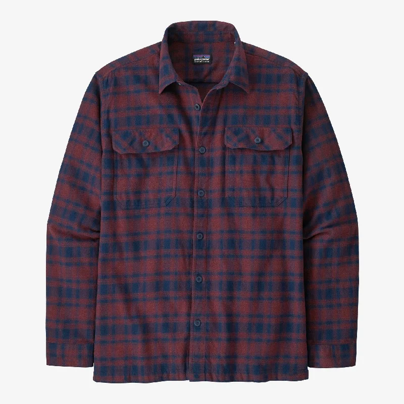 Winter Coats Men's Long-Sleeved Organic Cotton Midweight Fjord Flannel Shirt