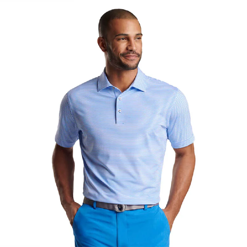 Urban Jackets Peter Millar Cedar Performance Jersey Polo Shirt - Liberty Blue