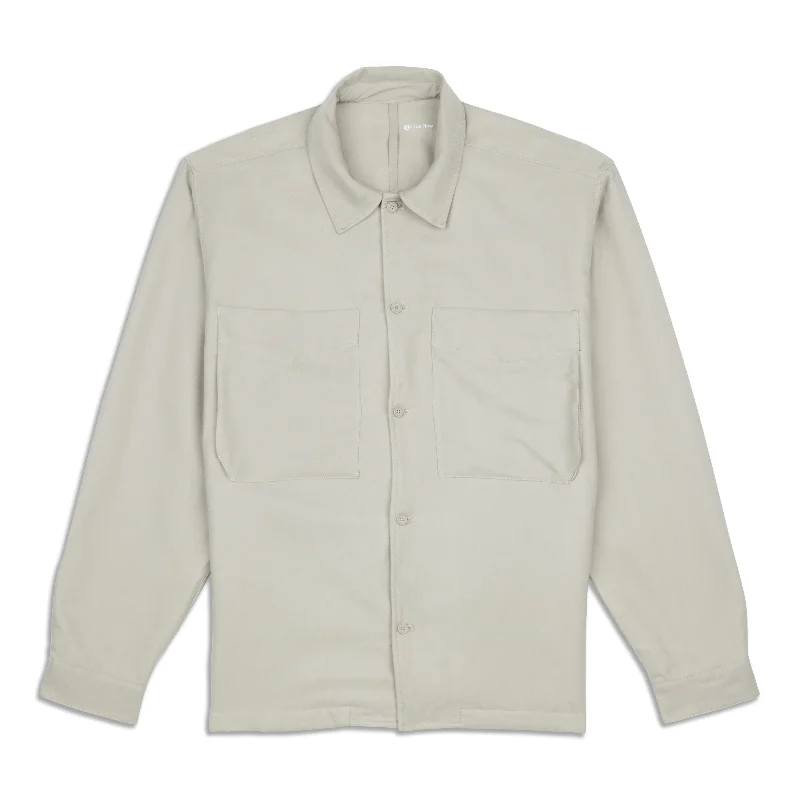 Modern Coats Sueded Camp Collar Overshirt - Resale