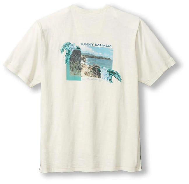 Slim-fit Shirts Tommy Bahama Cliffside Shores Lux T-Shirt - Vanilla Ice