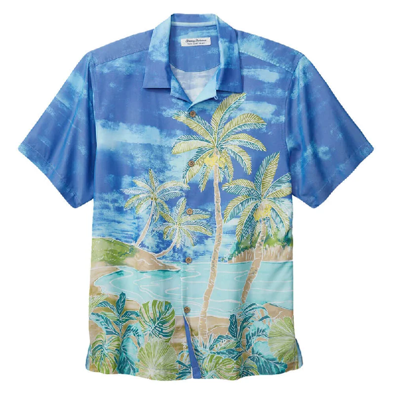 Chunky Sneakers Tommy Bahama Coconut Point Hidden Oasis Camp Shirt - Summer Aqua