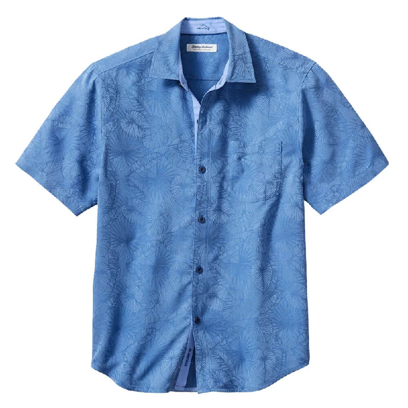 High-neck Sweaters Tommy Bahama Coconut Point Keep It Frondly Camp Shirt - Bright Cobalt