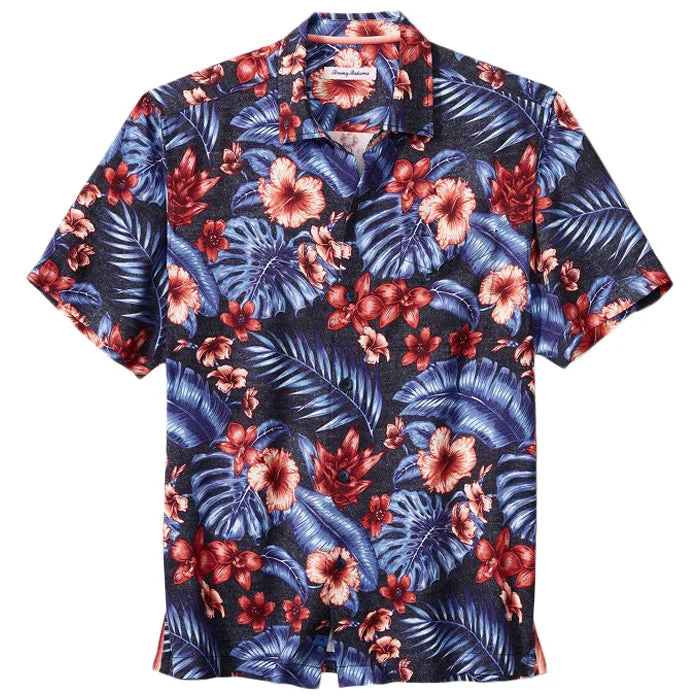 Street Denim Tommy Bahama King Island Floral Camp Shirt - Night Cap