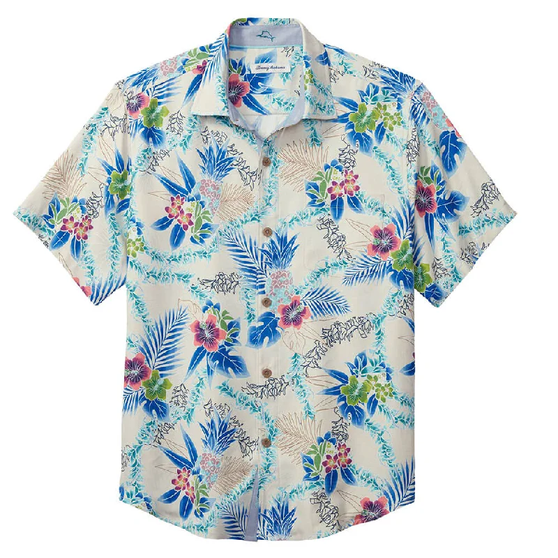 Printed Shirts Tommy Bahama Lei In Paradise Camp Shirt - Abalone