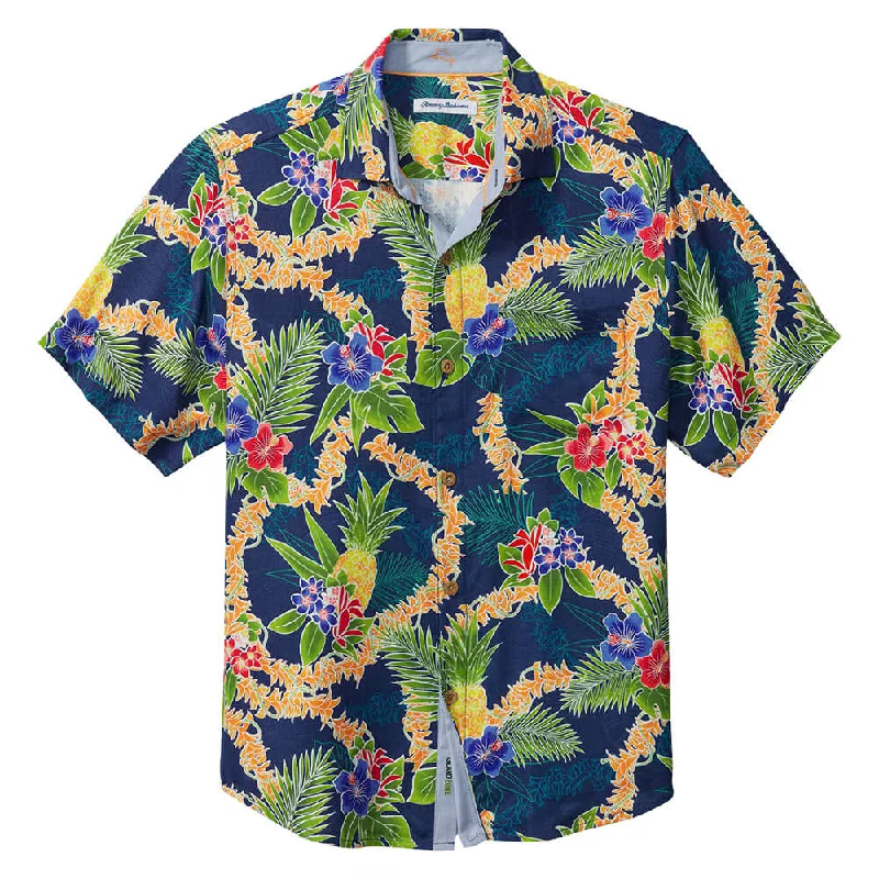 Slim-fit Jeans Tommy Bahama Lei In Paradise Camp Shirt - Island Navy